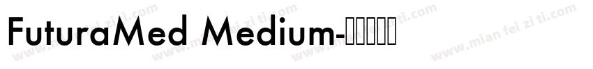 FuturaMed Medium字体转换